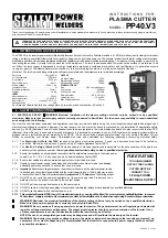 Sealey POWER WELDERS PP40.V3 Instructions preview