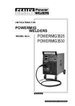 Sealey POWERMIG3525 Instructions Manual preview