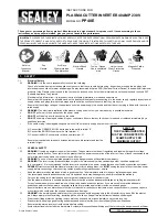 Sealey PP40E Instructions Manual preview