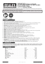 Sealey PPF301 Instructions предпросмотр