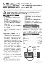 Предварительный просмотр 1 страницы Sealey Professional TOOLS AUTO SERVICE Series Instructions