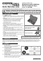 Preview for 1 page of Sealey Professional TOOLS Auto Service VS7023 Instructions