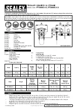 Sealey PT1000G.V2 Manual preview
