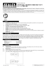 Sealey PTB91505 Instructions preview