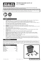 Sealey PW2512 Instructions preview