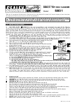 Sealey Quality Machinery SM31 Instructions preview