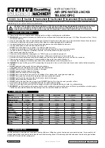 Preview for 1 page of Sealey Quality MACHINERY YAJ301 Instructions