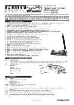 Предварительный просмотр 1 страницы Sealey RJA1500 Instructions