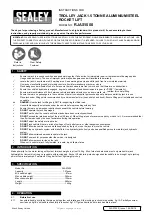 Sealey RJAS1500 Instructions preview