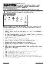 Preview for 1 page of Sealey ROADSTART PBI18112S Instructions For Use