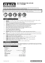 Preview for 1 page of Sealey SA1006 Instructions