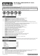 Preview for 1 page of Sealey SA1007 Quick Start Manual