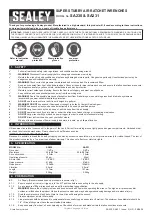 Preview for 1 page of Sealey SA230 Quick Start Manual