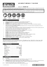 Preview for 1 page of Sealey SA681.V2 Quick Start Manual