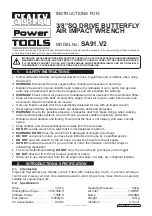 Sealey SA91.V2 Instructions preview