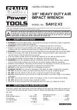 Sealey SA912.V2 Instructions preview