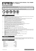 Preview for 1 page of Sealey SA95.V3 Instructions