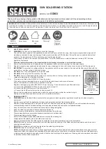 Preview for 1 page of Sealey SD003 Quick Start Manual