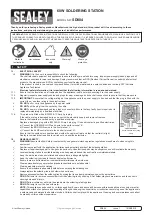 Предварительный просмотр 1 страницы Sealey SD004 Instructions