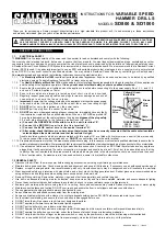 Sealey SD800 Instructions preview