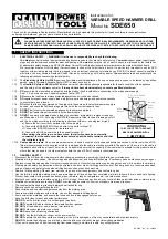 Sealey SDE650 Instructions preview