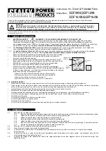 Preview for 1 page of Sealey SDF9/98 Instructions