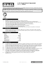 Sealey SFE06 Quick Start Manual preview