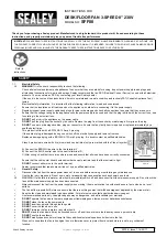 Sealey SFF08 Instructions preview