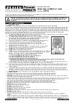 Sealey SFF12 Instructions preview