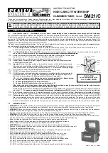 Предварительный просмотр 1 страницы Sealey SM21/C Instructions