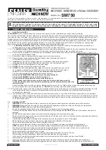 Sealey SM750 Instructions preview