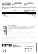 Предварительный просмотр 11 страницы Sealey SPI6S Owner'S Manual