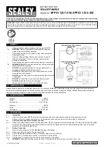 Sealey SPP01 Instructions preview