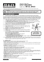 Sealey SR122 Instructions For preview