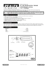 Preview for 1 page of Sealey STS103 Instructions For