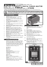 Sealey STW290 Instructions preview