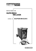 Sealey SUPERMIG250 Instructions For Use Manual preview