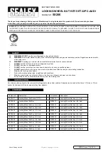 Sealey SX206 Instructions preview