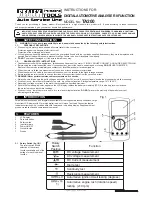 Предварительный просмотр 1 страницы Sealey TA200 Instructions Manual