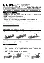 Sealey TC314 Instructions preview