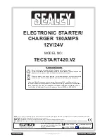 Preview for 6 page of Sealey TECSTART420.V2 Instruction Manual