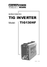 Sealey TIG130HF Instructions Manual предпросмотр