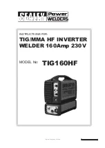 Sealey TIG160HF Instructions Manual preview