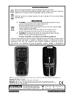 Preview for 6 page of Sealey TM100 Instruction Manual