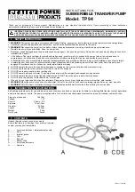 Sealey TP94 Instructions preview