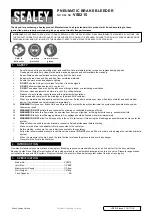 Preview for 1 page of Sealey VS0215 Quick Start Manual