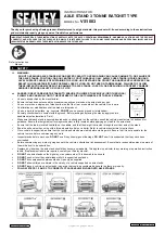 Sealey VS1003 Instructions preview