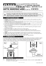 Preview for 1 page of Sealey VS1815 Instructions