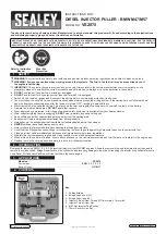 Sealey VS2075 Instructions preview