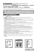 Предварительный просмотр 1 страницы Sealey VS704.V2 Instructions